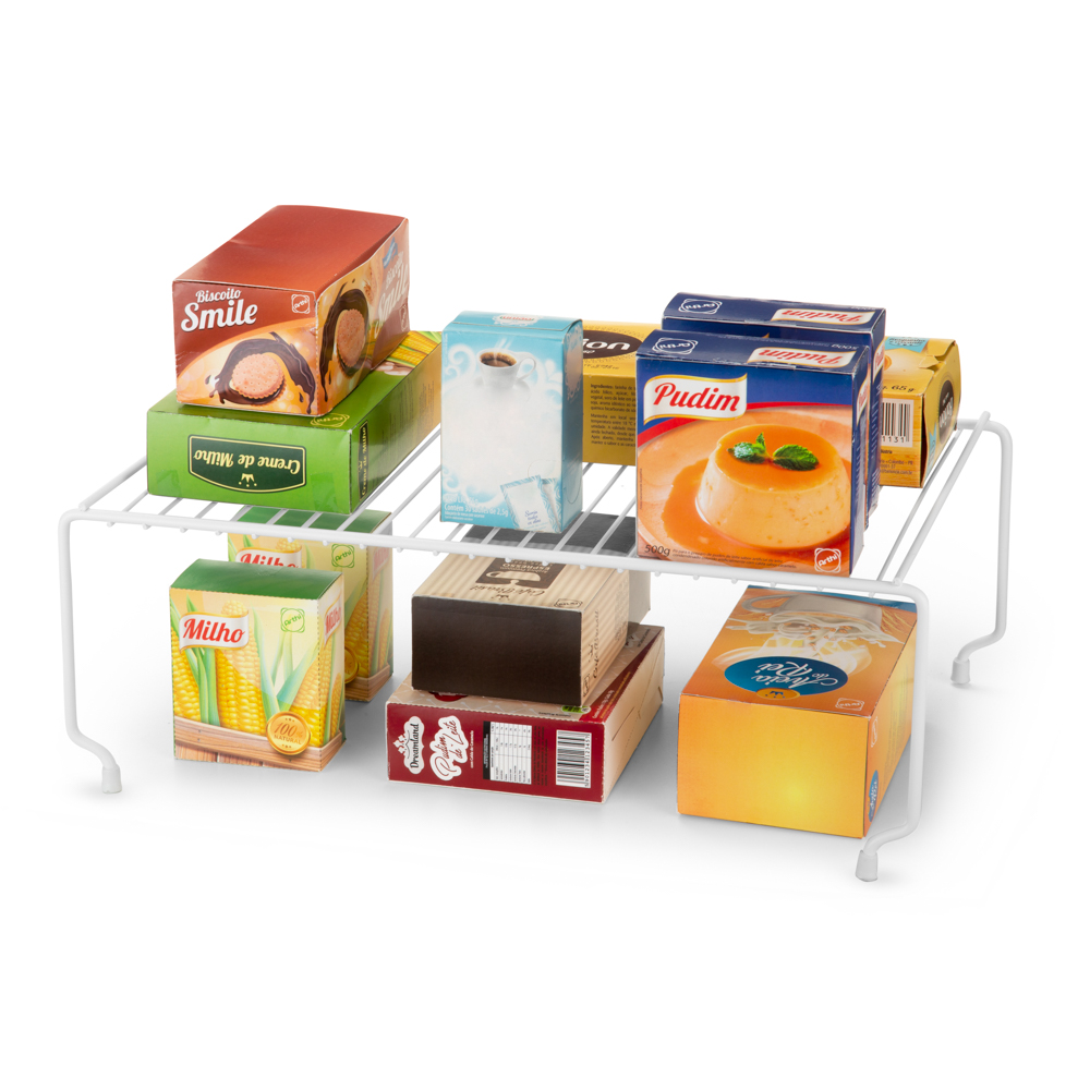 Kit 2 Caixas Organizadoras Em Plástico Policarbonato Para Geladeira  Armários Alimentos Objetos Empilhável Multiuso - Meu Canto Shop